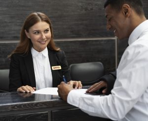 Bright Sky Access Control security desk guard