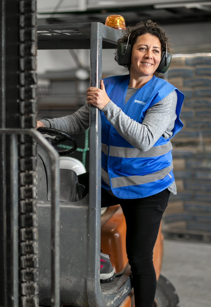 Bright Sky light industrial temp worker