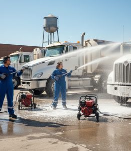 Bright Sky mobile truck trailer washing services