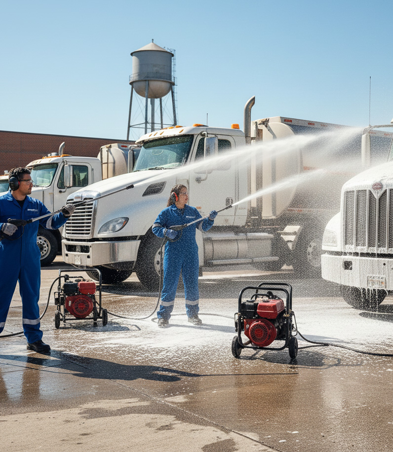 Bright Sky mobile truck trailer washing services