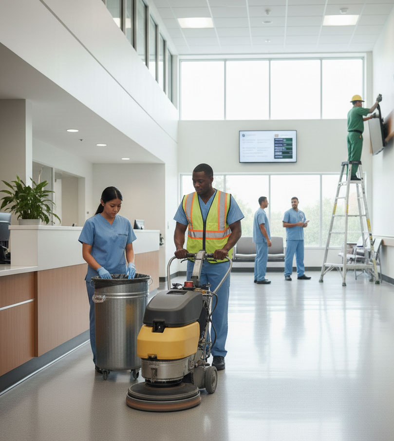 Bright Sky hospital facility maintenance staffing